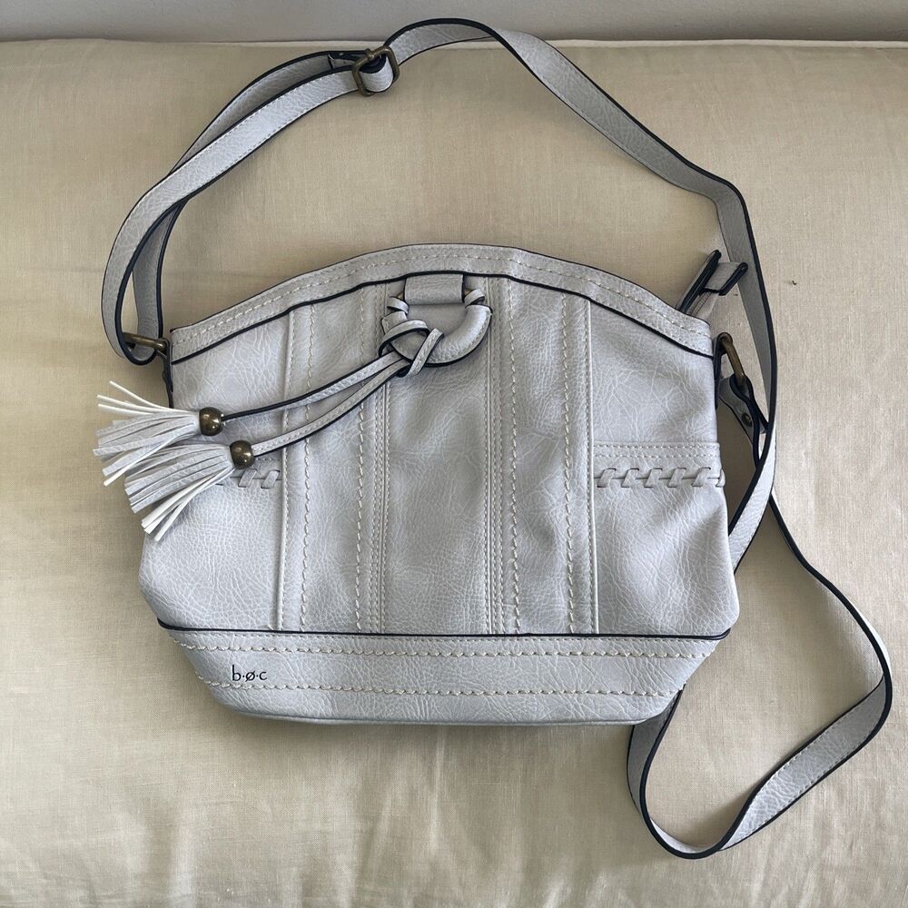 b.o.c. BORN CONCEPT Crossbody shoulder Bag Gray tassel